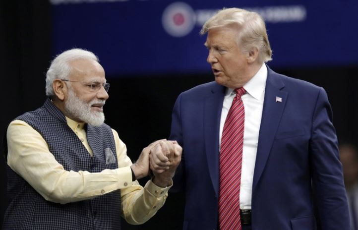 अमेरिकी राष्ट्रपति डोनाल्ड ट्रम्प र भारतीय प्रधानमन्त्रीको संयुक्त सम्बोधन